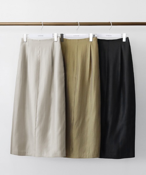 ELFRANK スカート シャイニーIラインロングスカート : ZOZOTOWN Yahoo
