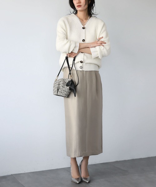 ELFRANK スカート シャイニーIラインロングスカート : ZOZOTOWN Yahoo