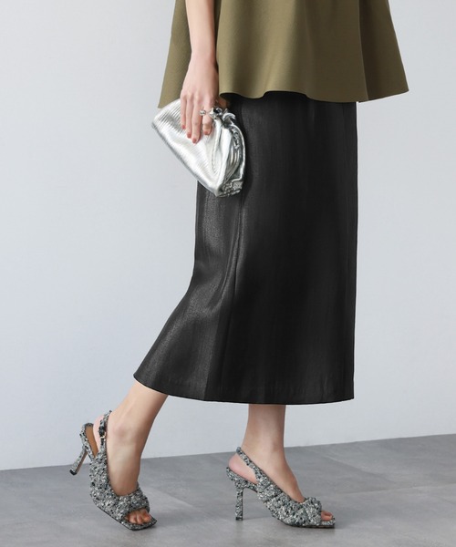 ELFRANK スカート シャイニーIラインロングスカート : ZOZOTOWN Yahoo