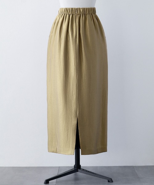 ELFRANK スカート シャイニーIラインロングスカート : ZOZOTOWN Yahoo