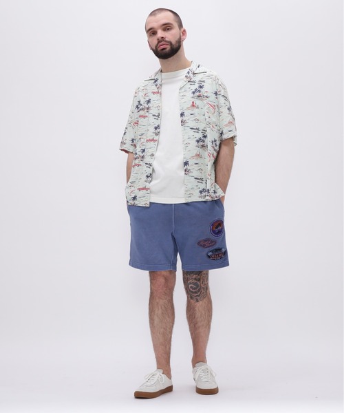AVIREX パンツ FADE WASH PATCH SHORT PANTS / フェイド