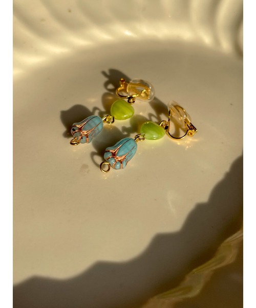 TONE（トネ） イヤリング 「Occhocochoi」Czechbees colorful earring