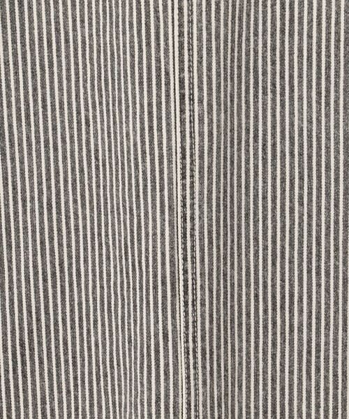 MACPHEE デニムスカート ヒッコリーストライプデニム セミフレア