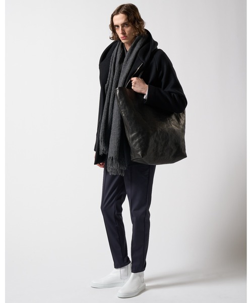 wjk スラックス smart pin-tuck slacks メンズ : ZOZOTOWN Yahoo