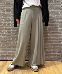 Grand PARK パンツ アシンメトリー サイドプリーツパンツ