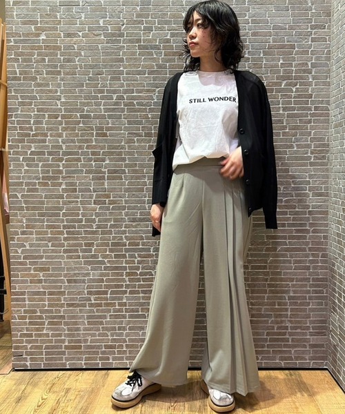 941新品BRILLANTEアシンメトリーデザインパンツ Grand PARK パンツ アシンメトリー サイドプリーツパンツ