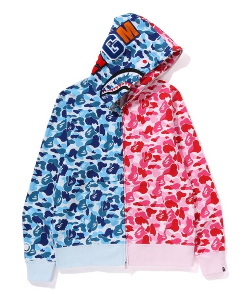 AEP パーカー A BATHING APE パーカー ABC CAMO CRAZY SHARK FULL ZIP HOODIE