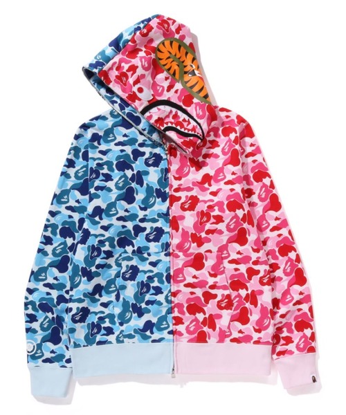 A BATHING APE パーカー ABC CAMO CRAZY SHARK FULL ZIP HOODIE