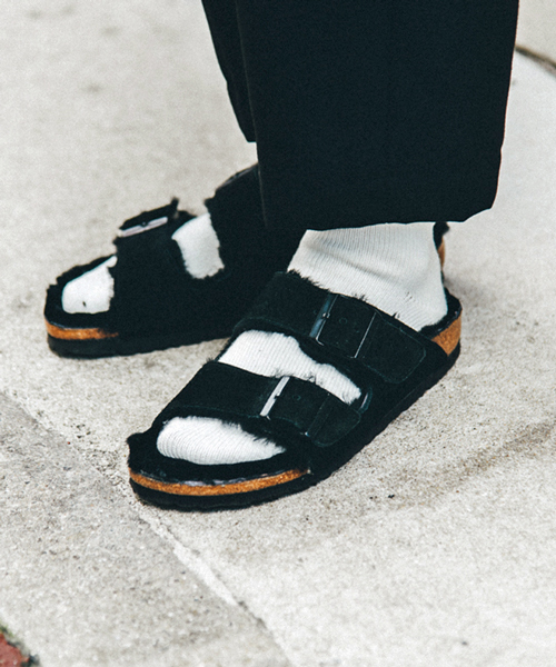 ファッション BIRKENSTOCK サンダル ARIZONA/アリゾナ ファーライナー 靴