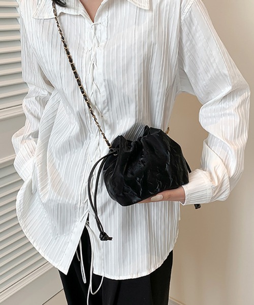 STYLEBLOCK ショルダーバッグ バッグ 巾着型チェーンミニ