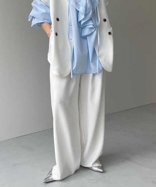 セットアップ 「2点SET」mannish vest set up / マニッシュベストセットアップ レディースの画像