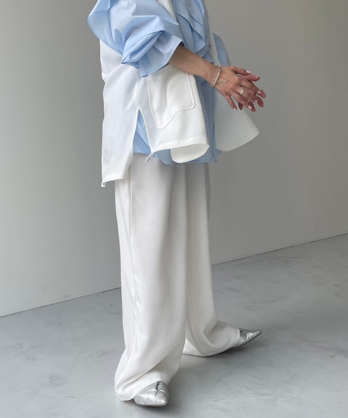 セットアップ 「2点SET」mannish vest set up / マニッシュベストセットアップ レディースの画像