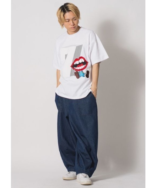 RE730 tシャツ かわいいなみおくんが座っている半袖ビッグシルエットT