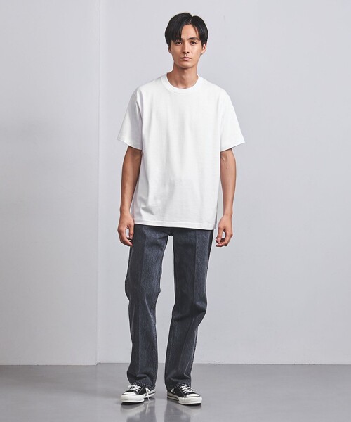 【 Jeans】シグネチャーロゴ クルーネック Tシャツ(送料込) UNITED ARROWS tシャツ SARROWS/サローズ オーガニックコットン