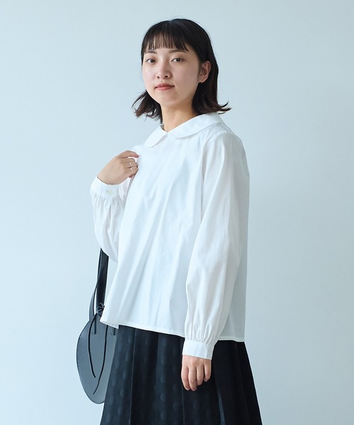 bulles de savon 丸衿ポワンブラウス bulles de savon 丸衿ポワンブラウス - メルカリ