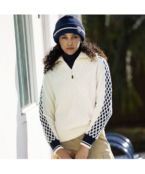 ROSASEN レディース　セーター Rosasen（ロサーセン） ニット セーター 「Rosasen/GOLF」防風裏付き