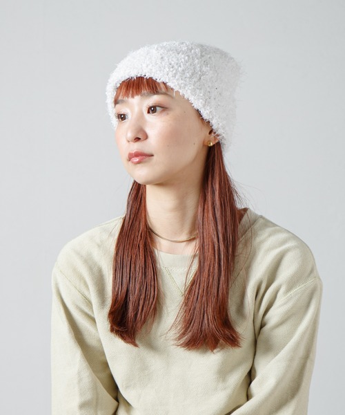 RACAL（ラカル） ニット帽 ニットキャップ 3 Blend Yarn Shaggy Knit