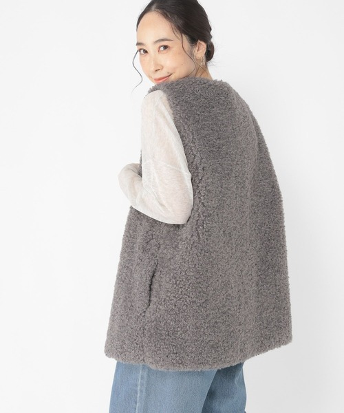 studio CLIP（スタディオクリップ） ベスト ジレ Vネックボアベスト