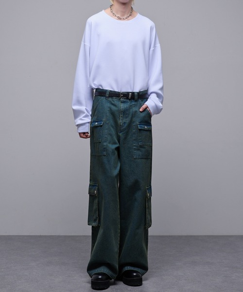 Loose（ルース） ワイドパンツ ジーンズ 12oz ワイドデニムカーゴ