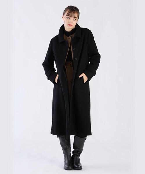 To b. by agnes コート アウター WU60 MANTEAU ウールロングコート 