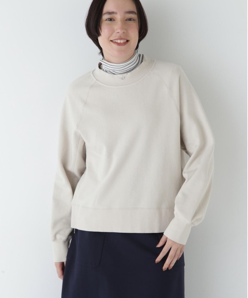BYARDS 　レディース モックネックトレーナー human woman（ヒューマンウーマン） トレーナー スウェット モック
