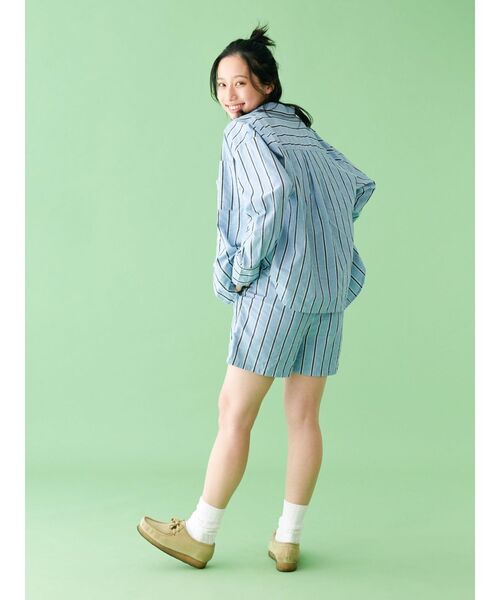 Ungrid（アングリッド） パンツ 「WEB限定」ストライプラフハーフ