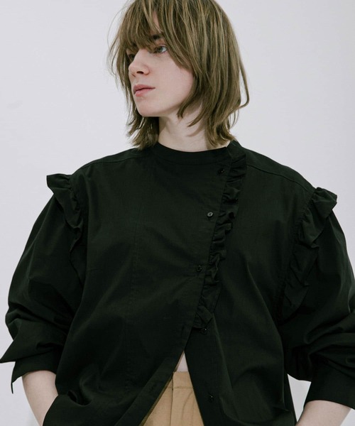 ブラウス シャツ frill blouse レディース