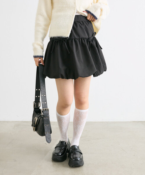 w closet（ダブルクローゼット） スカート リボンバルーンスカート