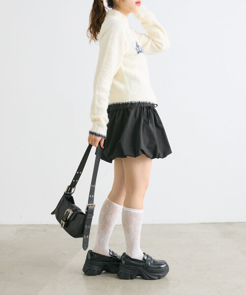 w closet（ダブルクローゼット） スカート リボンバルーンスカート