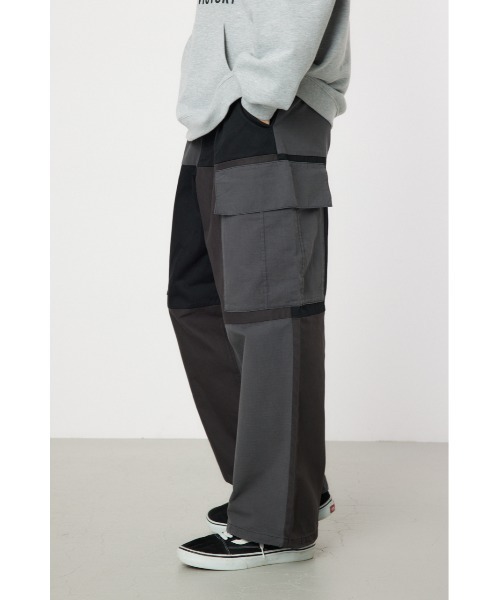 オリーブ パッチワーク カーゴパンツ RODEO CROWNS WIDE BOWL カーゴパンツ パッチワークカーゴパンツ