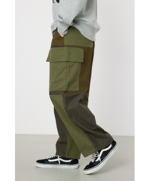 OHOTORO ブラウン カーゴパンツ nylon cargo pants | OHOTORO