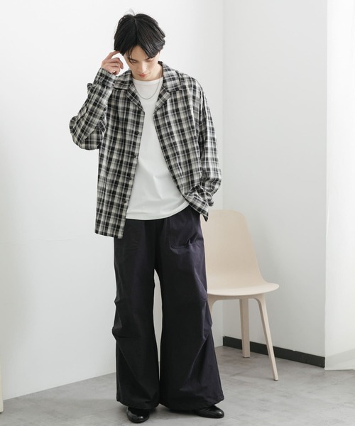 ATON×URBAN RESEARCH イージーベイカーパンツ グレー Mサイズ ATON（エイトン）の「『別注』ATON×URBAN RESEARCH CO LAWN EASY