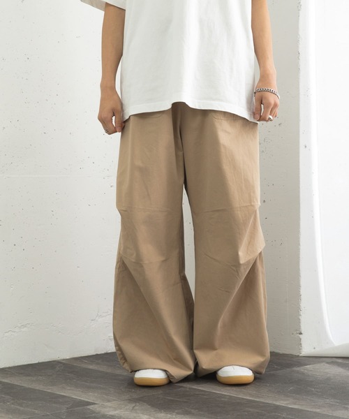 Urban Research カジュアルパンツ ベージュ レディース 40 L SENSE OF PLACE by URBAN RESEARCH スラックス パンツ 「TALL