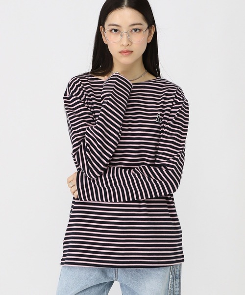 tシャツ 「UNISEX」ALAND／Aロゴボーダーロングスリーブ レディース メンズ