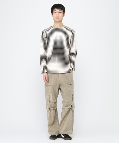 tシャツ 「UNISEX」ALAND／Aロゴボーダーロングスリーブ レディース メンズ ALAND tシャツ 「UNISEX」ALAND／AロゴボーダーT レディース