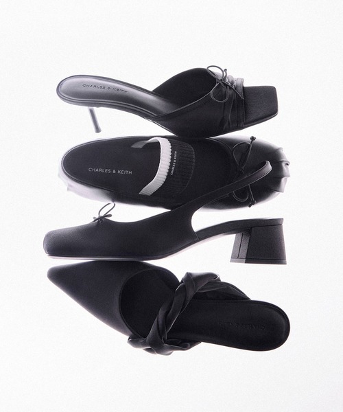 CHARLES ＆ KEITH（チャールズ&キース） サンダル ミュール ルーシュド