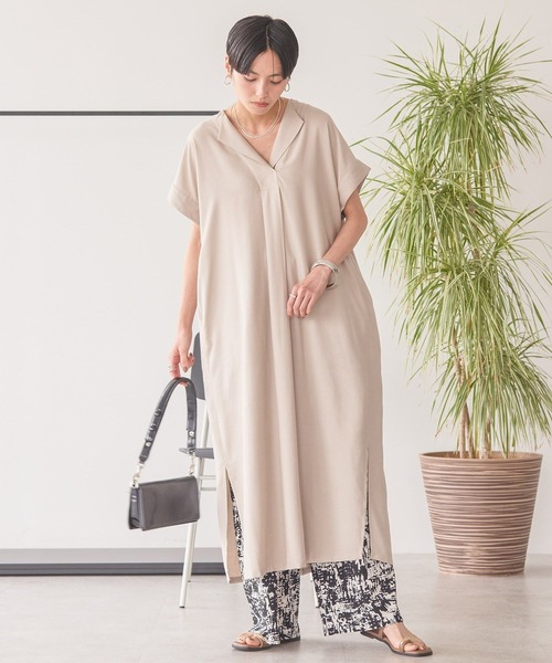 美品　24SS Americana 【LEE別注】【接触冷感】接触冷感スキッパー Americana(アメリカーナ)の【LEE別注】【洗える】【接触冷感