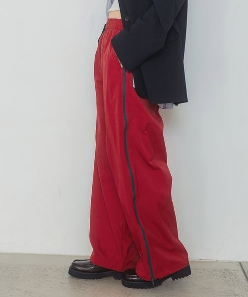 JEANASIS パンツ サイドZIPナイロンパンツ/322627 レディース