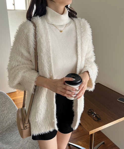 one after another NICE CLAUP 「one CLAUP」 ニットカーディガン FREE