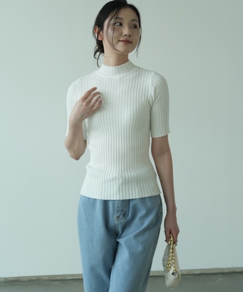 todo リブ編み 半袖Tシャツ tシャツ 「9色展開」きちんと感も、快適さも。大人のための夏服
