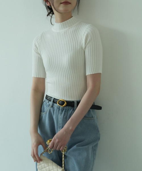 todo リブ編み 半袖Tシャツ tシャツ 「9色展開」きちんと感も、快適さも。大人のための夏服