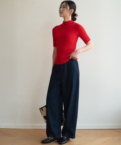 todo リブ編み 半袖Tシャツ ZARA 黒 リブ編み 半袖Tシャツ - メルカリ