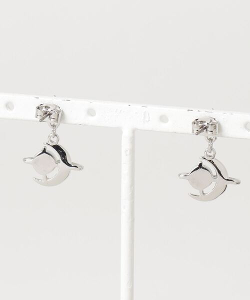 010Pm【高品質】月と星ピアス　GD　スター　ムーン　夜空　シンプル　大人女子 010Pm【高品質】月と星ピアス GD スター ムーン 夜空 シンプル