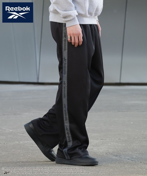 Reebok リーボック ジャージ　パンツ　Mサイズ　新品　ブラック Reebok パンツ 「Reebok/リーボック」サイドライン ジャージ