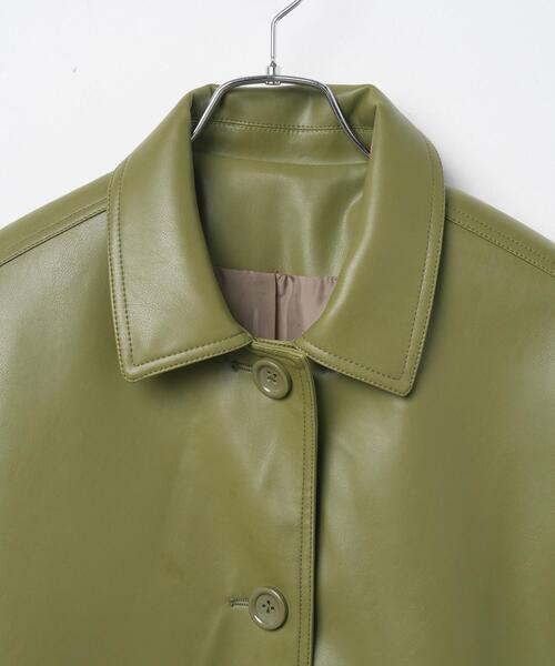 「WEGO」 コート FREE オリーブ レディース_画像4