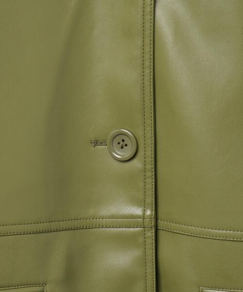 「WEGO」 コート FREE オリーブ レディース_画像8