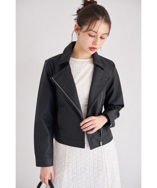 レザージャケット ライダース エコレザーライダースジャケット