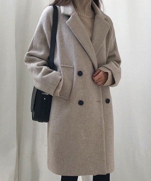 「Dream garden」 「紐斯雅」チェスターコート M ブラック レディース_画像6