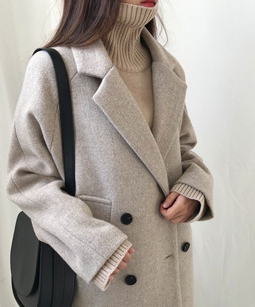 「Dream garden」 「紐斯雅」チェスターコート M ブラック レディース_画像9