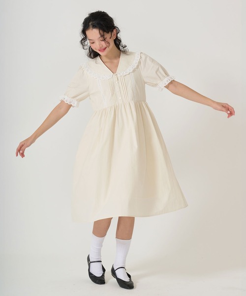 TINA:JOJUNワンピース TINA：JOJUN ワンピース クラシカル ミニ丈ジャンスカ